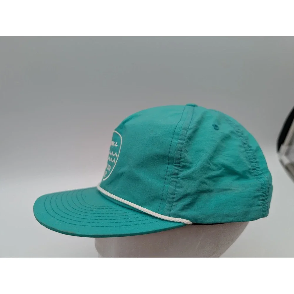 ONeill Mens Teal Nylon Rope Snapback Hat Embroidered Logo Yupoong Sample SP